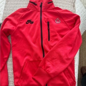 Nike Air Red Zip-Up Jacket - canada basketball